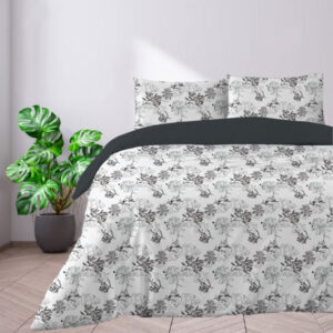 Το Μεγάλο Παζάρι Σετ Σεντόνια Μονά 3 τμχ IL-LINE Άσπρο Μάυρο 160×260 (TMP-1657)