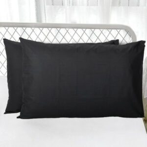 Το Μεγάλο Παζάρι IL-LINE Σετ Μαξιλαροθήκες 50×70 Μάυρο (TMP-1714)