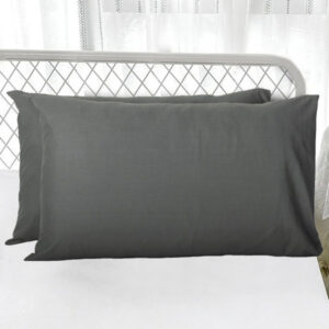 Το Μεγάλο Παζάρι IL-LINE Σετ Μαξιλαροθήκες 50×70 Γκρί Σκούρο (TMP-1716)
