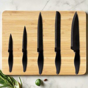 Το Μεγάλο Παζάρι Σετ Μαχαιριών από Ανοξείδωτο Ατσάλι Με Αντικολλητική Επίστρωση 6τμχ (TMP-2749)