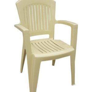 Το Μεγάλο Παζάρι Καρέκλα Πλαστικί Με Μπράτσα Μπέζ 60x60x90 (TMP-3082)