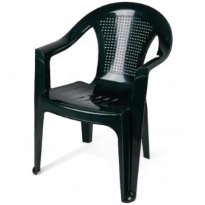 Το Μεγάλο Παζάρι Καρέκλα Πλαστικί Με Μπράτσα Πράσινο 58x58x80 (TMP-3079)