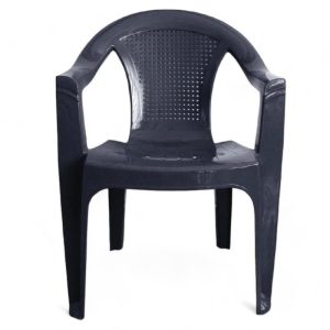 Το Μεγάλο Παζάρι Καρέκλα Πλαστικί Με Μπράτσα Γκρί 58x58x80 (TMP-3080)