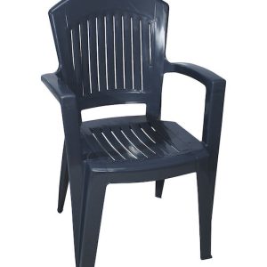 Το Μεγάλο Παζάρι Καρέκλα Πλαστικί Με Μπράτσα Γκρί 60x60x90 (TMP-3081)