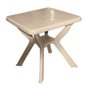 Το Μεγάλο Παζάρι Τραπέζι Πλαστικό Τετράγωνο 70x70x72 Μπέζ (TMP-3075)