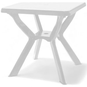 Το Μεγάλο Παζάρι Τραπέζι Πλαστικό Τετράγωνο 70x70x72 Λευκό (TMP-3076)