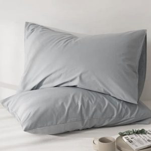 Το Μεγάλο Παζάρι Σετ Μαξιλαροθήκες 2τμχ Μονόχρωμες Γκρί Σκούρο 50×70 (TMP-3423)