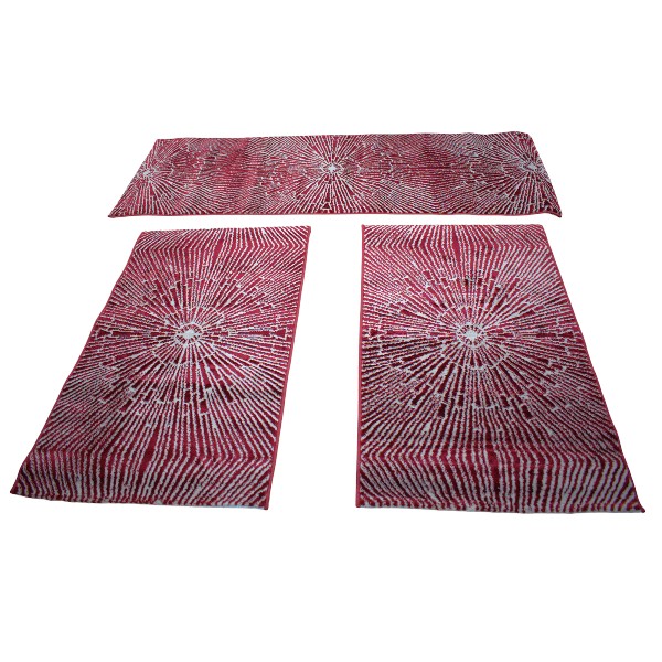 Το Μεγάλο Παζάρι Σετ Χαλιά Κρεβατοκάμαρας Ανάγλυφα 3τμχ Μπορντό (TMP-3963) Το Μεγάλο Παζάρι Σετ Χαλιά Κρεβατοκάμαρας Ανάγλυφα 3τμχ Μπορντό (TMP-3963) - Image 4