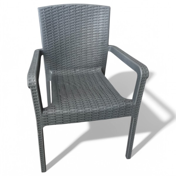 Καρέκλα Rattan Πολυπροπυλενίου 5.000kg Γκρί 59x56x88cm (TMP-5207) Καρέκλα Rattan Πολυπροπυλενίου 5.000kg Γκρί 59x56x88cm (TMP-5207)