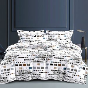 Το Μεγάλο Παζάρι Σετ Παπλωματοθήκη Υπέρδιπλη 5τμχ 220×240 Λευκό (TMP-4661)