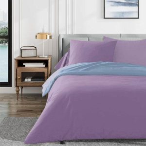 Σετ Σεντόνια Υπέρδιπλα 4τμχ 240Χ260 IL-LINE Λιλά Σιέλ (TMP-4830)