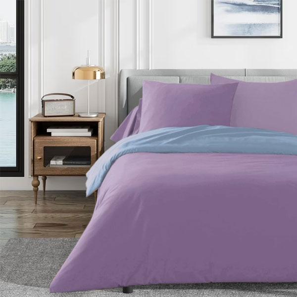 Σετ Σεντόνια Υπέρδιπλα 4τμχ 240Χ260 IL-LINE Λιλά Σιέλ (TMP-4830)