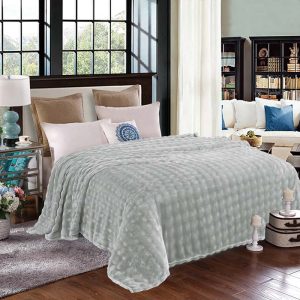 Κουβέρτα Υπέρδιπλη 220×240 Super Soft Extra Βελουτέ Γκρι (TMP-4722)