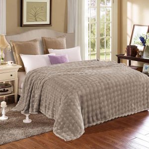 Κουβέρτα Μονή 160×240 Super Soft Extra Βελουτέ Μόκα (TMP-4802)