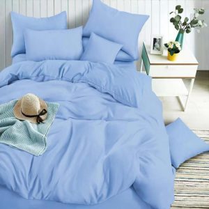 Σετ Παπλωματοθήκη Μονή 3τμχ 160×240 Γαλάζιο (TMP-4950)