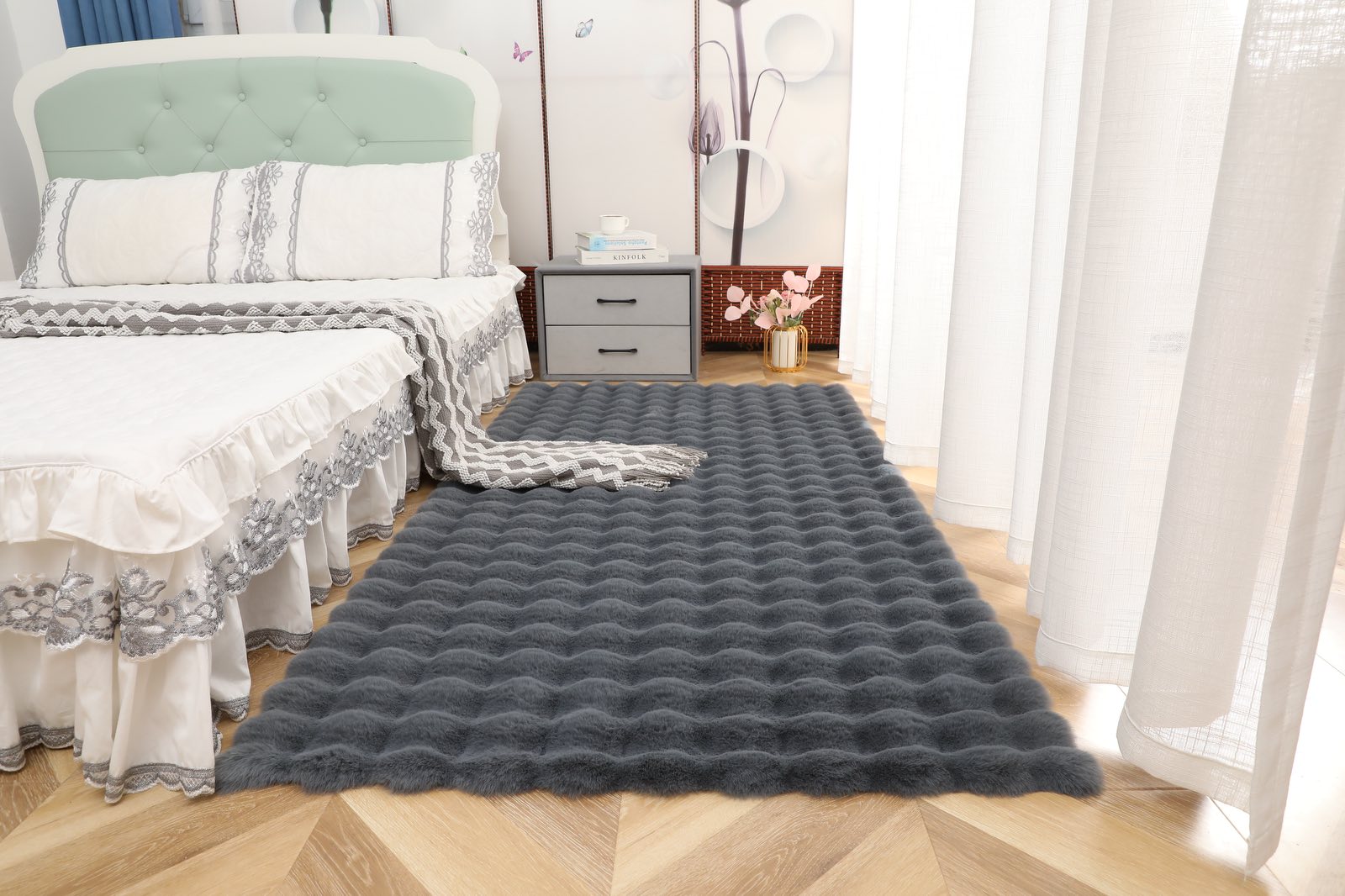 Πατάκι Γούνινο Rabbit Super Soft 1τμχ Γκρί Σκούρο 60Χ90 (TMP-4989) Πατάκι Γούνινο Rabbit Super Soft 1τμχ Γκρί Σκούρο 60Χ90 (TMP-4989)