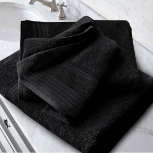Πετσέτα Μπάνιου 100% Βαμβάκι 70Χ140 1τμχ Μάυρο 500gr/τμ (TMP-5054)