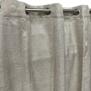 Κουρτίνα Λινή 80% Σκίασης Έτοιμη Ραμμένη Με Κρίκους Μπέζ-Κίτρινο 270×280 (TMP-4891)-10
