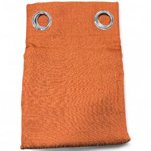 Κουρτίνα Λινή Έτοιμη Ραμμένη Με Τρούκς Κρίκους 140×280 90% Σκίασης Κεραμιδί (TMP-4878)