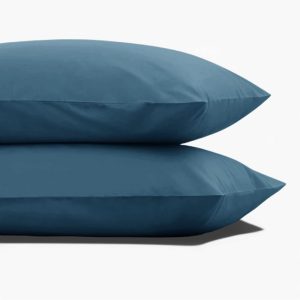 IL-LINE Σετ Μαξιλαροθήκες 50×70 2τμχ Μονόχρωμο Μπλέ (TMP-5138)