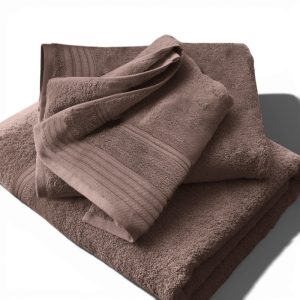 Σετ Πετσέτες 3τμχ 100% Βαμβακερές 500gr/τμ Μόκα (TMP-5059)