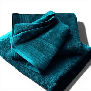 Σετ Πετσέτες 3τμχ 100% Βαμβακερές 500gr/τμ Πετρόλ (TMP-5060)