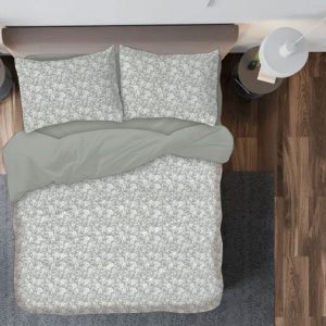 Σετ Σεντόνια Μονά 3τμχ 160Χ260 IL-LINE Floral Γκρί (TMP-5168)