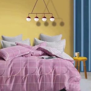 Σετ Παπλωματοθήκη 100% Βαμβάκι Μονή Με Σεντόνι Και Μαξιλαροθήκη Ρόζ 3τμχ 160×240 (TMP-4939)