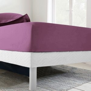 Το Μεγάλο Παζάρι IL-LINE Κατωσέντονο Διπλό 160×200+30 με λάστιχο Σκούρο Σάπιο Μήλο (TMP-5198)