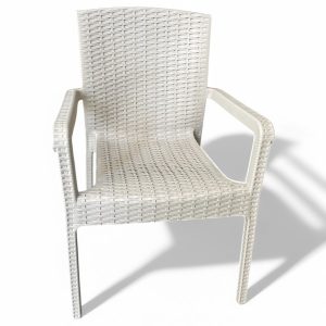 Καρέκλα Rattan Πολυπροπυλενίου 5.000kg Μπέζ 59x56x88cm (TMP-5210)