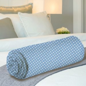 Το Μεγάλο Παζάρι Σεντόνι Μονό 160×240 Πουά Γαλάζιο (TMP-5229)