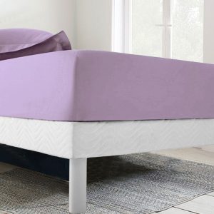 Το Μεγάλο Παζάρι IL-LINE Κατωσέντονο Ημίδιπλο 140×200+30 με λάστιχο Μονόχρωμο Λιλά (TMP-5280)
