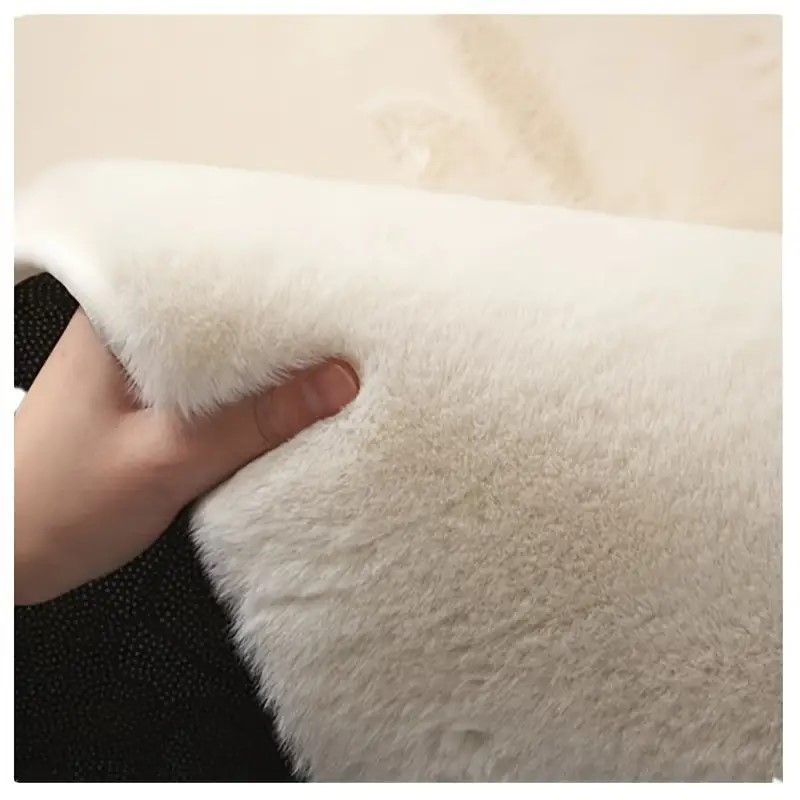 Σετ Πατάκια Κρεβατοκάμαρας 3τμχ Γούνινα Rabbit Super Soft Fluffy Εκρού (TMP-5327) Σετ Πατάκια Κρεβατοκάμαρας 3τμχ Γούνινα Rabbit Super Soft Fluffy Εκρού (TMP-5327) - Image 2