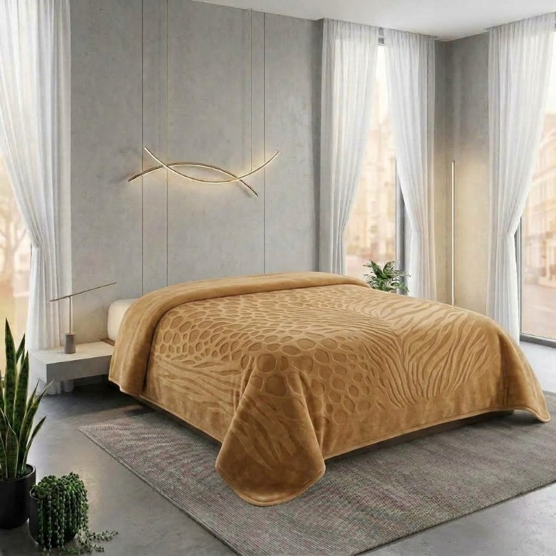 Κουβέρτα Υπέρδιπλη 220×240 Super soft Βελουτέ Ανάγλυφη 3.500kg Μπέζ (TMP-5403) Κουβέρτα Υπέρδιπλη 220×240 Super soft Βελουτέ Ανάγλυφη 3.500kg Μπέζ (TMP-5403)