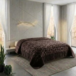 Κουβέρτα Υπέρδιπλη 220×240 Super soft Βελουτέ Ανάγλυφη 3.500kg Βιζόν (TMP-5400)