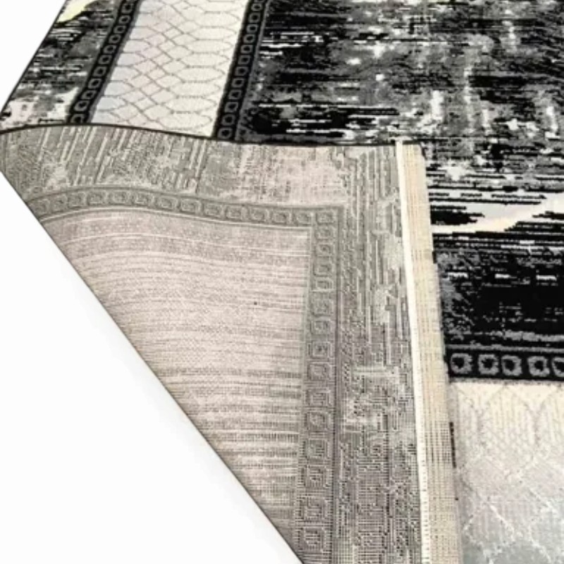 Xαλιά Ανάγλυφα Γκρί Μάυρο 160x210cm (TMP-5422) Xαλιά Ανάγλυφα Γκρί Μάυρο 160x210cm (TMP-5422) - Image 3